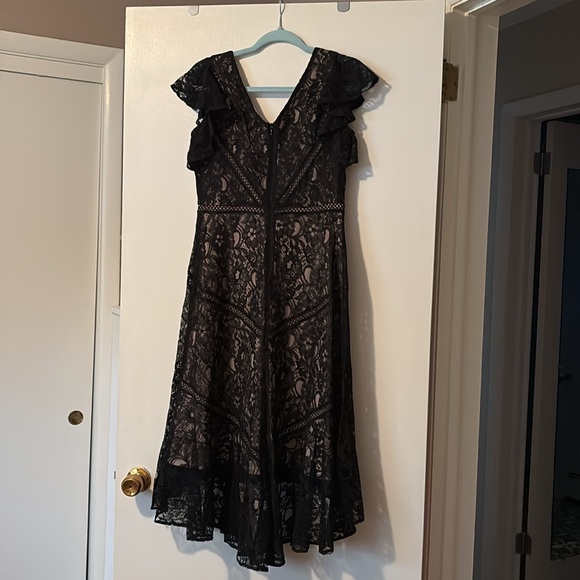 Formal Black Lace Dress - Picture 2 of 3
